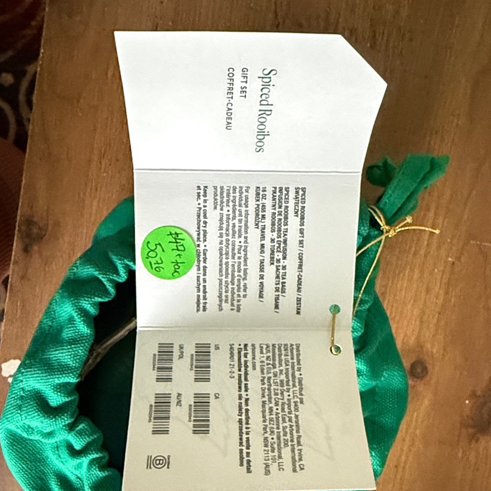 Arbonne Green Drawstring Bag - Picture 7 of 8